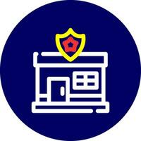 Police Station Creative Icon Design vector