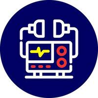 Defibrillator Creative Icon Design vector