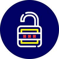 Lock Open Creative Icon Design vector