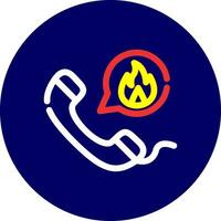 Emergency Call Creative Icon Design vector
