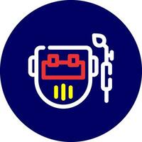 Welding Mask Creative Icon Design vector