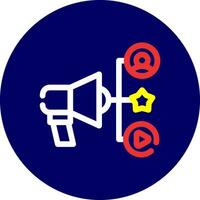 Advertising Creative Icon Design vector