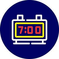 Digital Clock Creative Icon Design vector