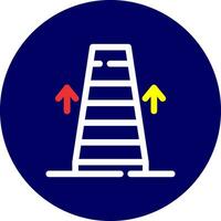Escalator Creative Icon Design vector