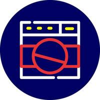 Washing Machine Creative Icon Design vector