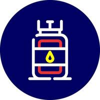 Gas Cylinder Creative Icon Design vector