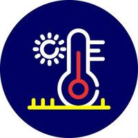 High Temperature Creative Icon Design vector