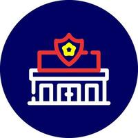 diseño de icono creativo de estación de policía vector