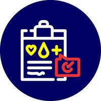 Medical Record Creative Icon Design vector