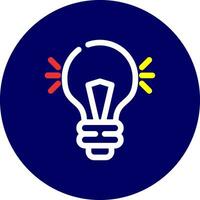 Light Bulb Creative Icon Design vector