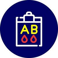 Blood Type Ab Creative Icon Design vector