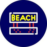 Beach Creative Icon Design vector