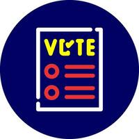 Ballot Creative Icon Design vector