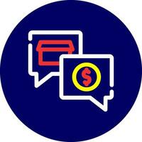 Money Talk Creative Icon Design vector