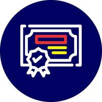 Certification Creative Icon Design vector
