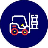 Forklift Creative Icon Design vector