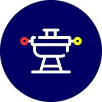 Grill Creative Icon Design vector