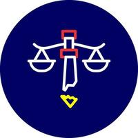 Injustice Creative Icon Design vector