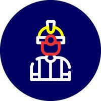 Worker Creative Icon Design vector