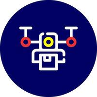 Drone Delivery Creative Icon Design vector