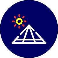 Pyramid Creative Icon Design vector