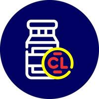 Chlorine Creative Icon Design vector