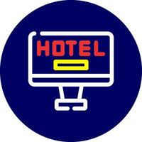 Online Booking Creative Icon Design vector