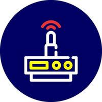 Wifi Router Creative Icon Design vector