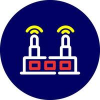 Wifi Router Creative Icon Design vector