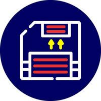 Floppy Disc Creative Icon Design vector