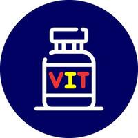 Vitamins Creative Icon Design vector