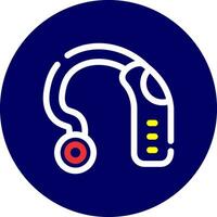 Hearing Aid Creative Icon Design vector
