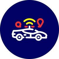 Self Driving Creative Icon Design vector