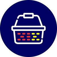 Picnic Basket Creative Icon Design vector