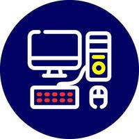 Computer Creative Icon Design vector