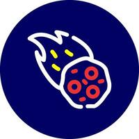 Meteor Creative Icon Design vector