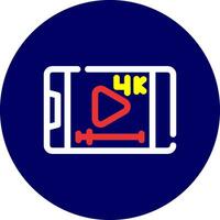 Video Streaming Creative Icon Design vector