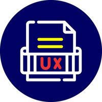 Ux Format Creative Icon Design vector