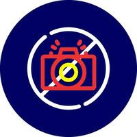 No Camera Creative Icon Design vector