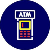 ATM Machine Creative Icon Design vector