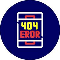 diseño de icono creativo de error vector