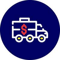 Bank Truck Creative Icon Design vector