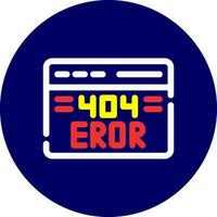 Diseño de icono creativo de error 404 vector