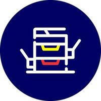 Copy Machine Creative Icon Design vector