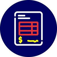 Invoice Creative Icon Design vector