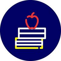 Stack Of Books Creative Icon Design vector