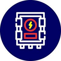 Electrical Panel Creative Icon Design vector