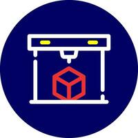 3D Printing Creative Icon Design vector