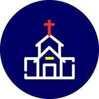 diseño de icono creativo de iglesia vector