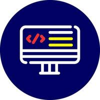 Web Programming Creative Icon Design vector
